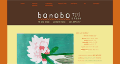 Desktop Screenshot of bonobopizza.com