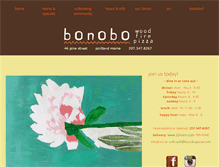 Tablet Screenshot of bonobopizza.com
